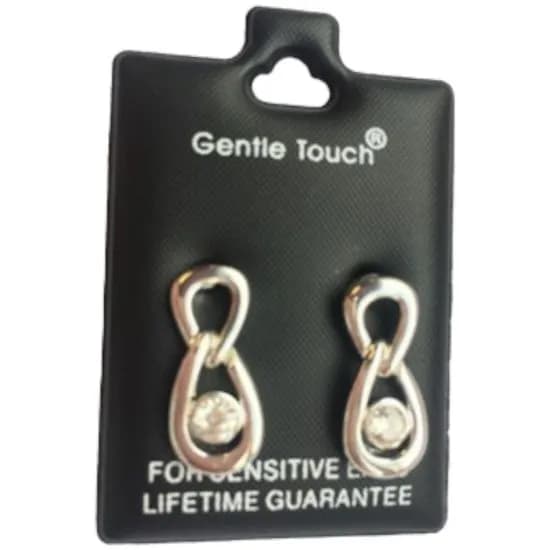 Gentle Touch 58 Silver Chain Drop Earring Sensitive Ears