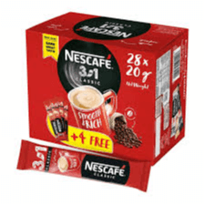 Nescafe 3In1 Classic Instant Coffee Box 24X20G