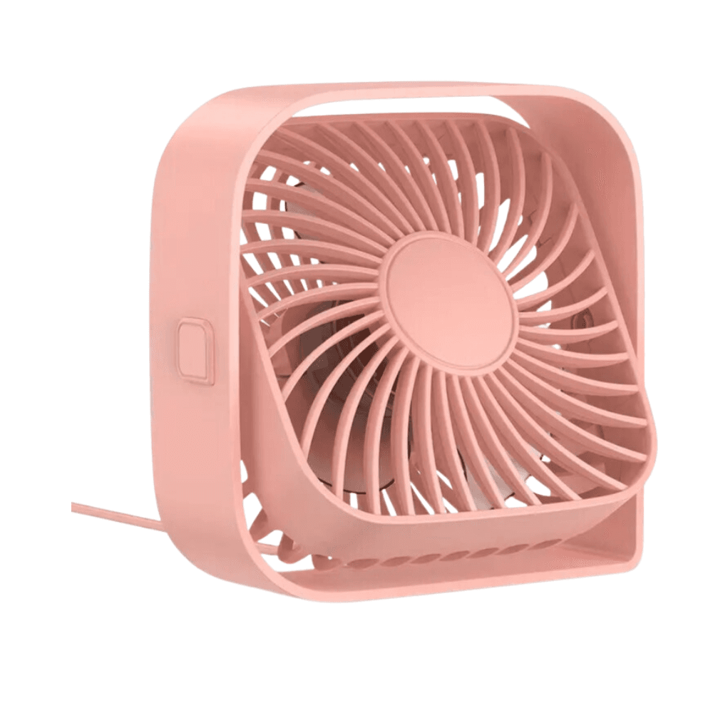Portable USB Desk Fan - Pink