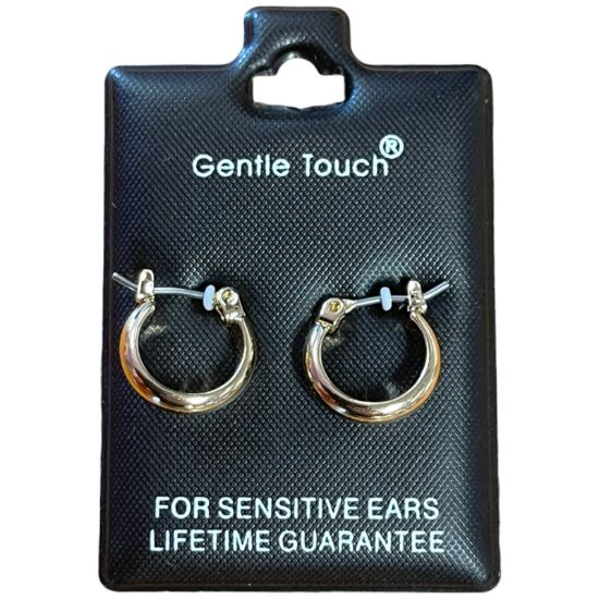 Gentle Touch 43 Gold Small Hoops Earring Sensitive Ears