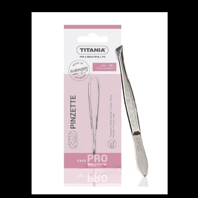 Titania Eyebrow Tweezer Slanted Head 8cm 1066