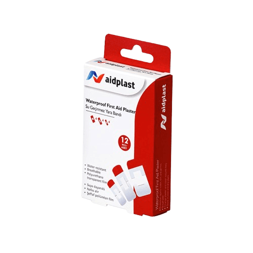 Aidplast Waterproof Plaster Ref-V841 4 Pieces 38 x 72mm 4 Pieces 25 x 72mm 4 Pieces 19 x 56mm