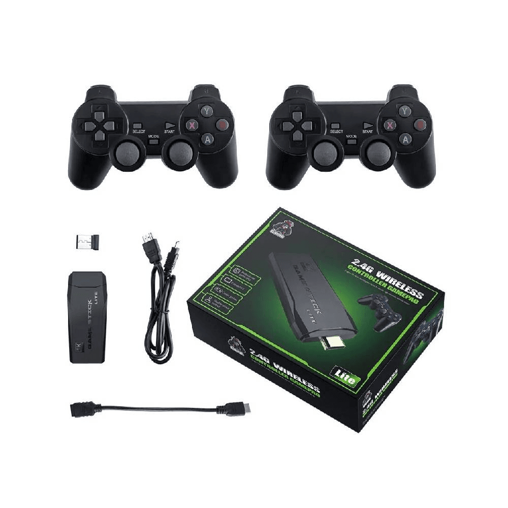 Integrated Retro 4K Game Console with Dual 2.4G Wireless Controllers