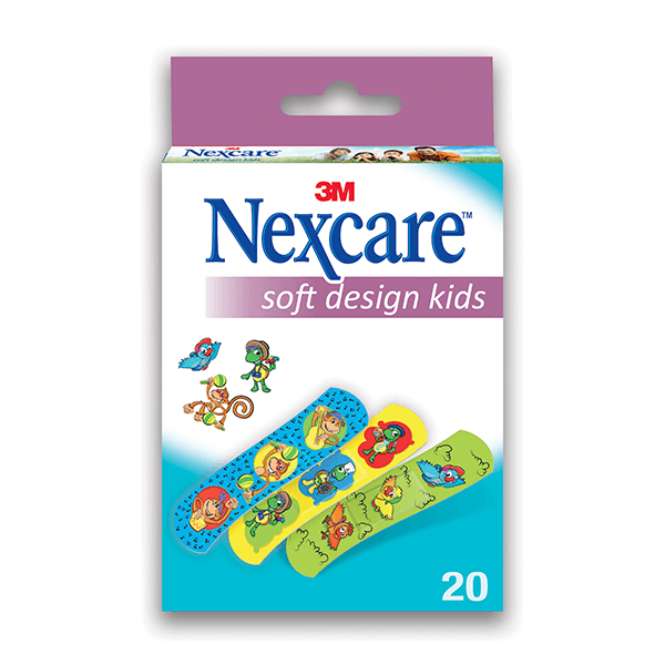 Nexcare Happy Kids Soft Design Bandage Multi 20'S N0920Nl-W