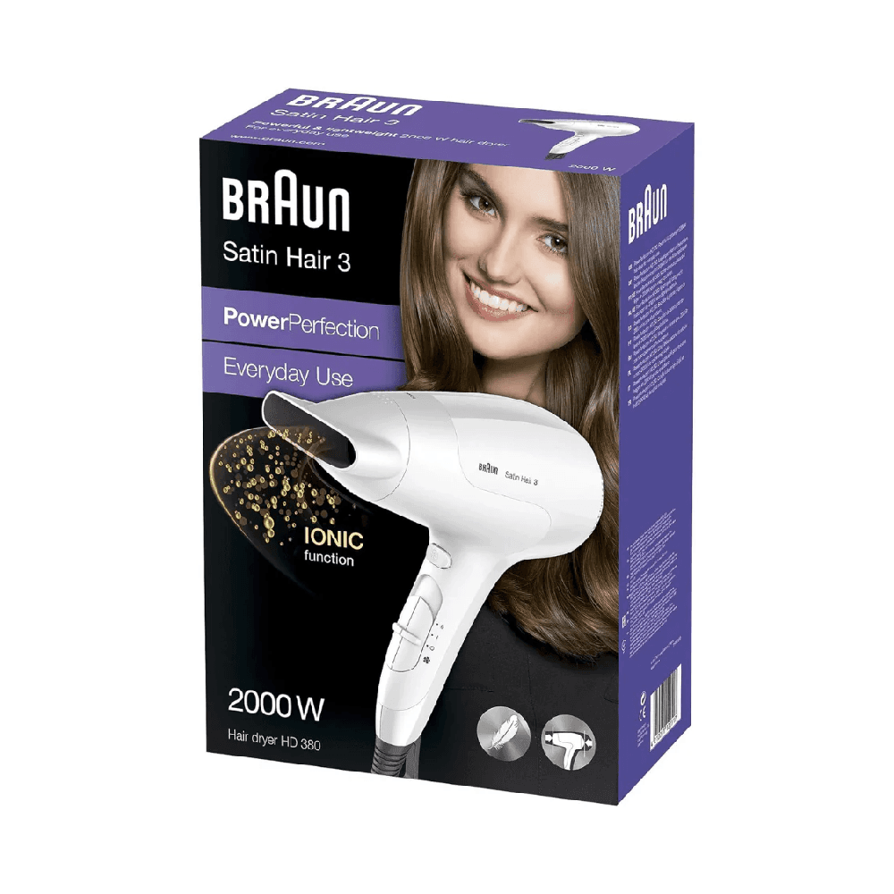 Braun Satin Hair 3-2000w-power Perfection-everyday Use-ionic Function
