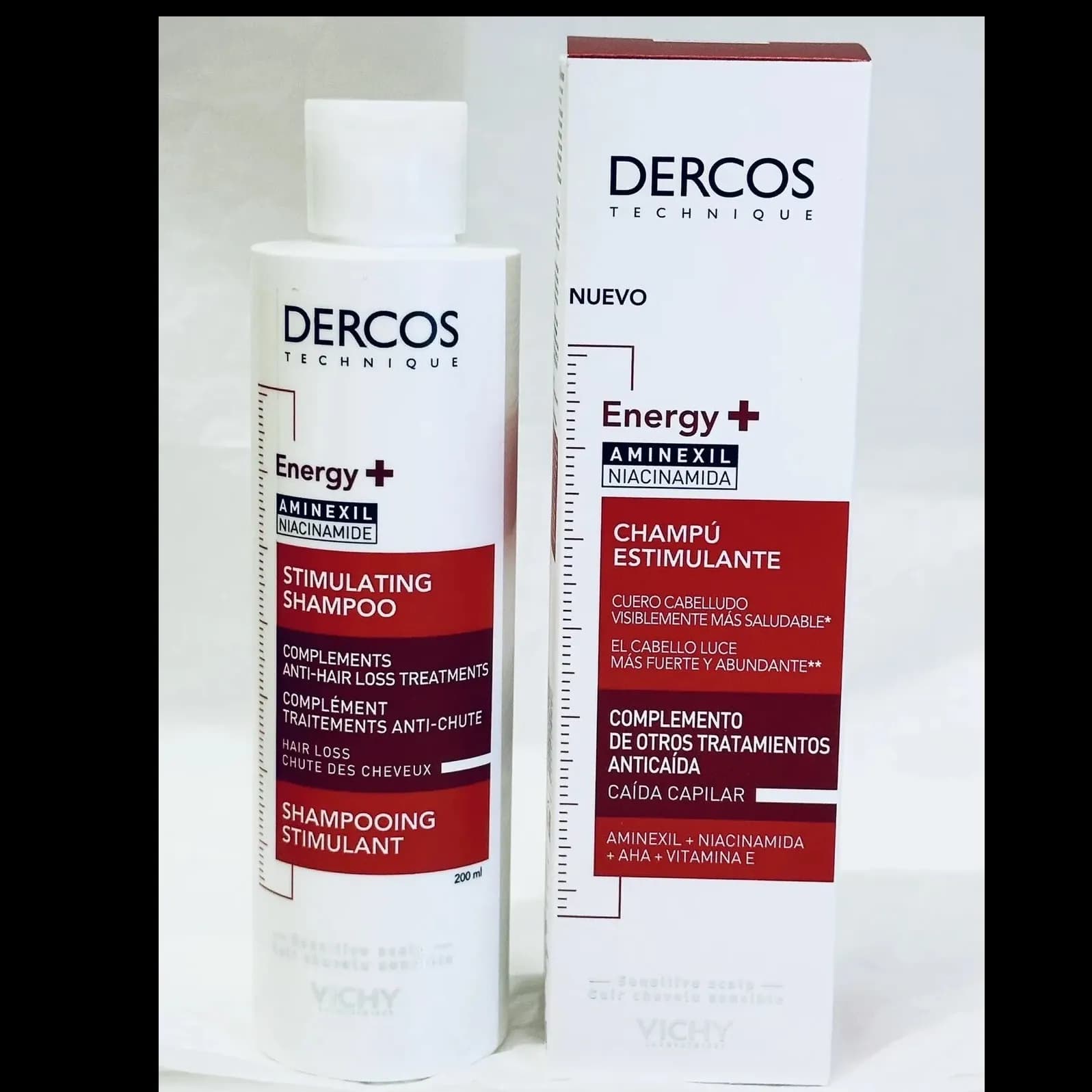 Vichy Dercos Energy+ Aminexil Stumulating Shampoo 200ml