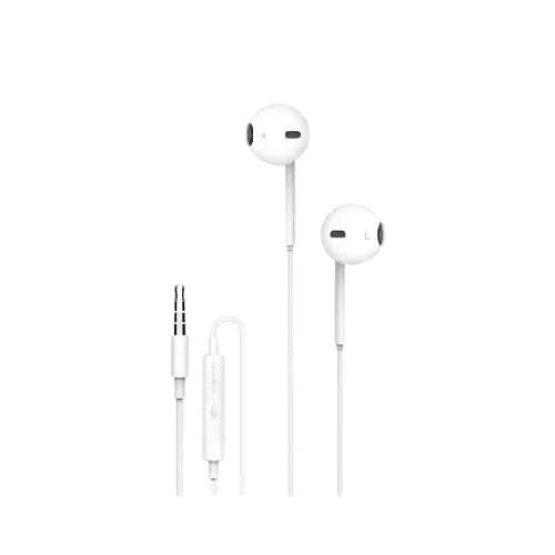 Porodo Soundtec Stereo Earphones - White	