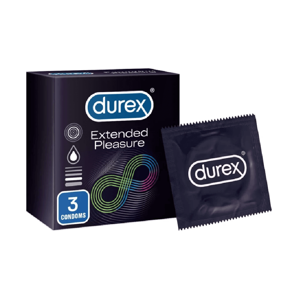 Durex Extended Pleasure Condoms with Enhanced Lubricant 3's
