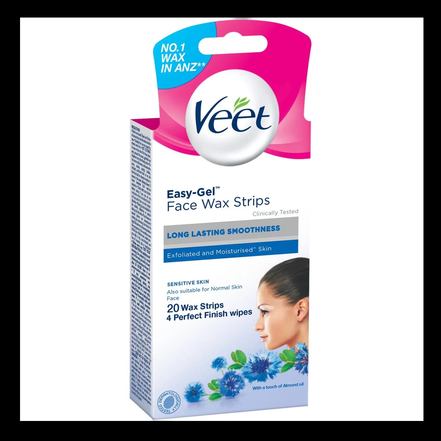 Veet Cold Wax Strips Sensitive Skin Face