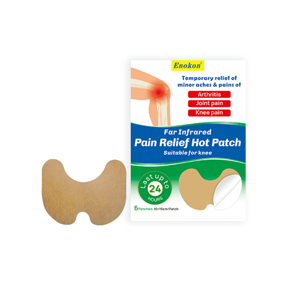 Enokon Far Infrared pain relief heat patch last for 24 hours 10*15cm 6 patches Suitable for knee