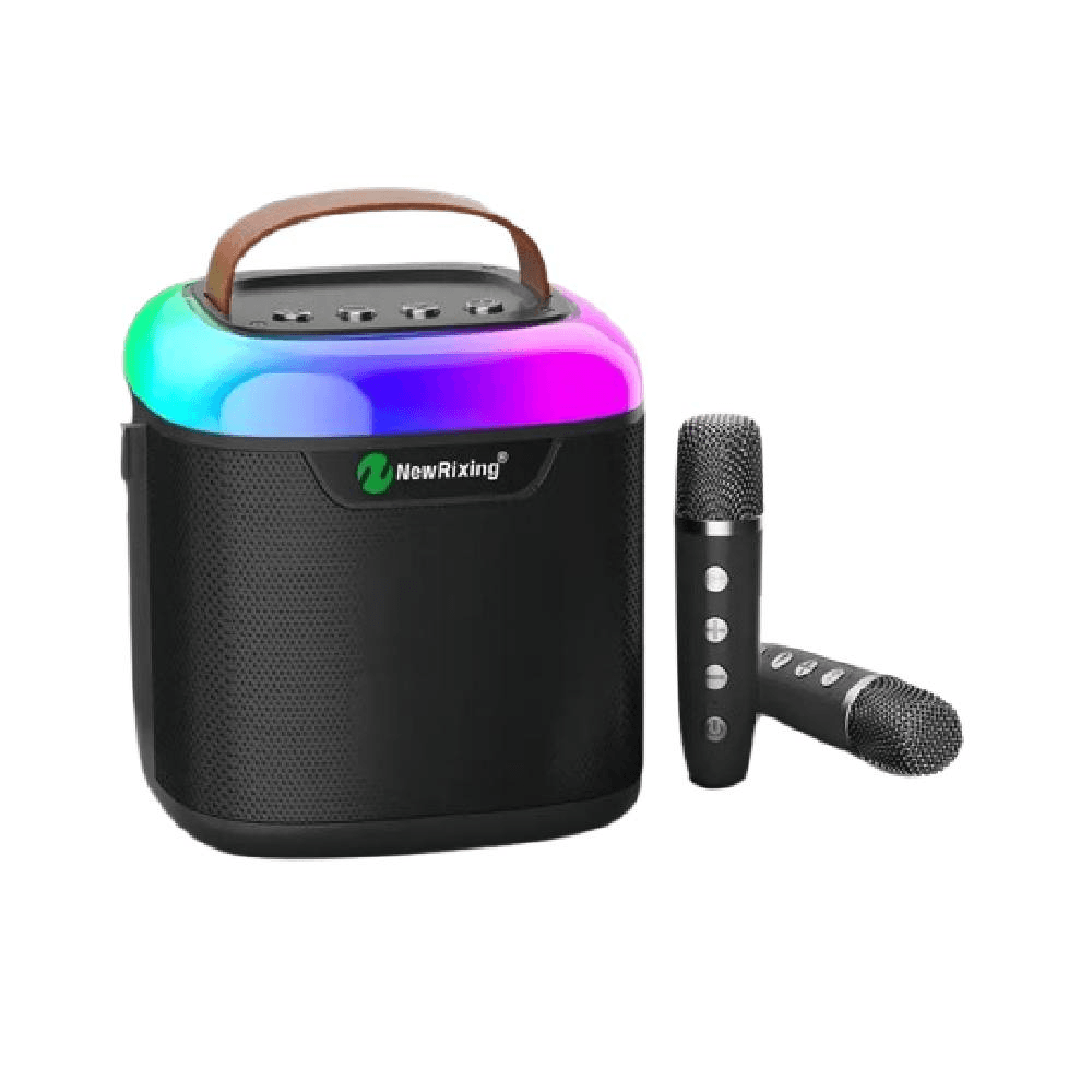 Newrixing Wireless Karaoke Speaker with Microphone