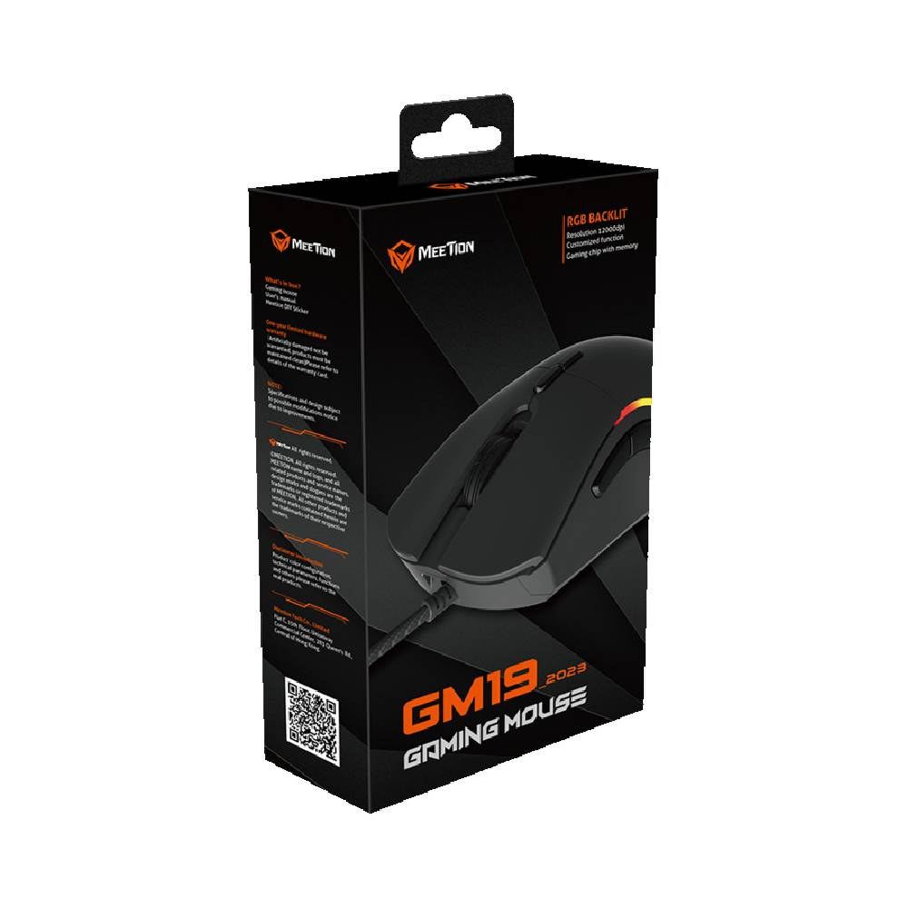 Meetion 2023 RGB BACKLIT GAMING MOUSE"GM19-V23"