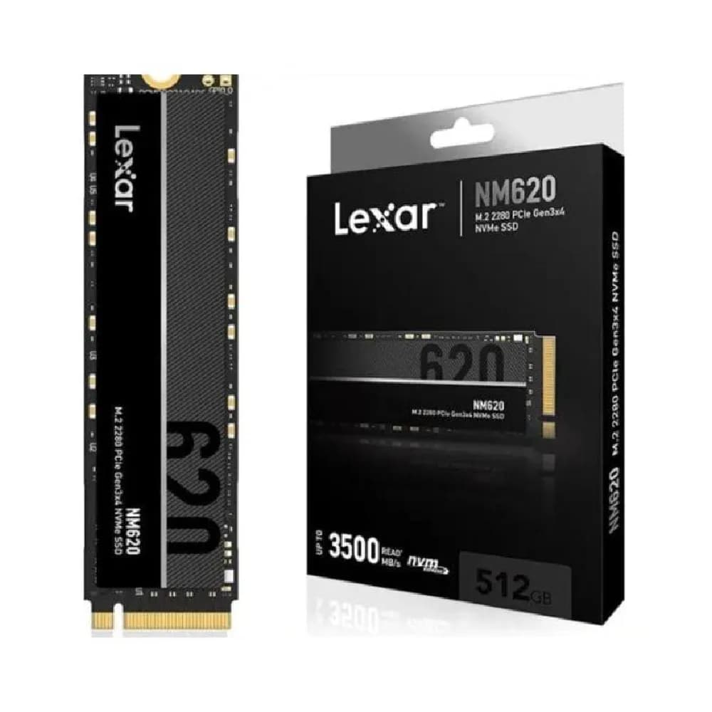 Lexar NM620 SSD 1TB PCIe Gen3 NVMe M.2 2280 Internal Solid State Drive, Up to 3500MB/s, for Gamers and PC Enthusiasts