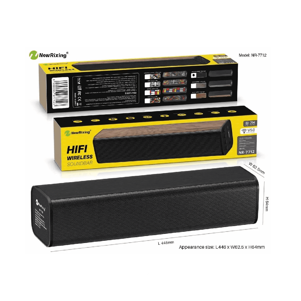New Rixing NR-7712 HIFI Wireless Soundbar