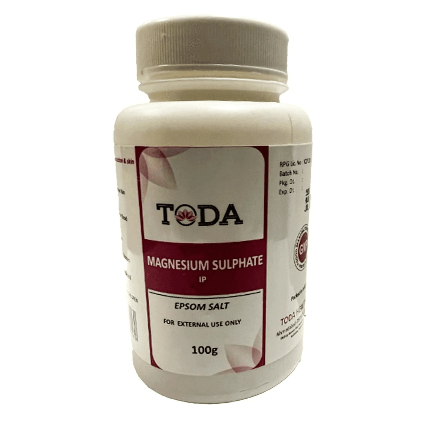 Toda Magnesium Sulphate Ip 100 Gm
