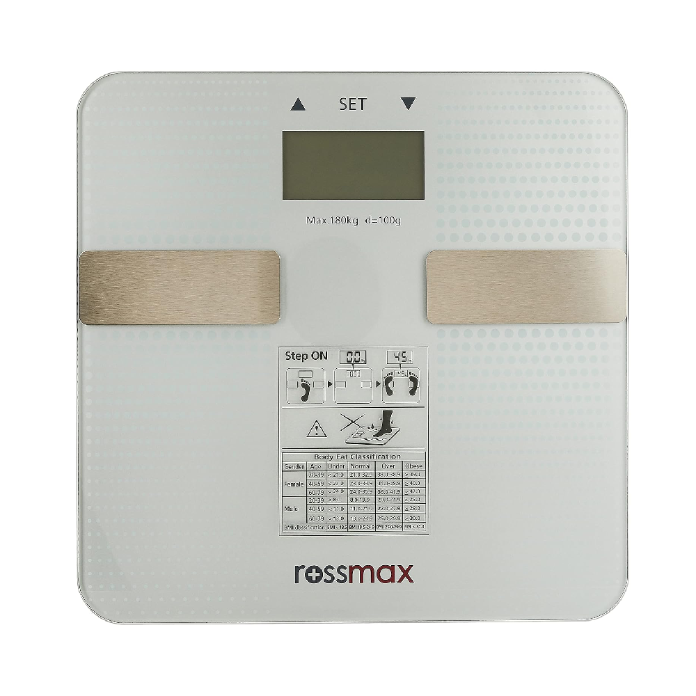 ROSSMAX WEIGHING SCALE & BODY FAT MONITOR WF 2