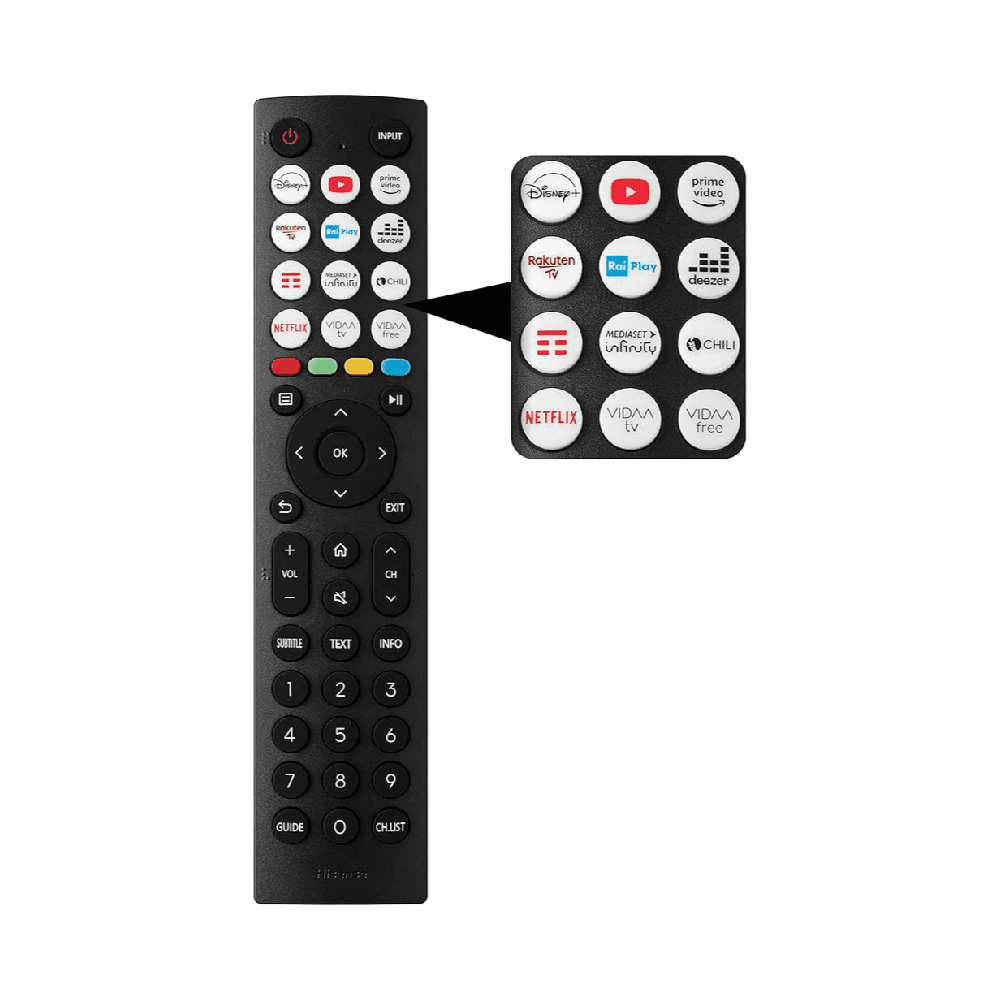 Hisense Smart TV 4K Remote