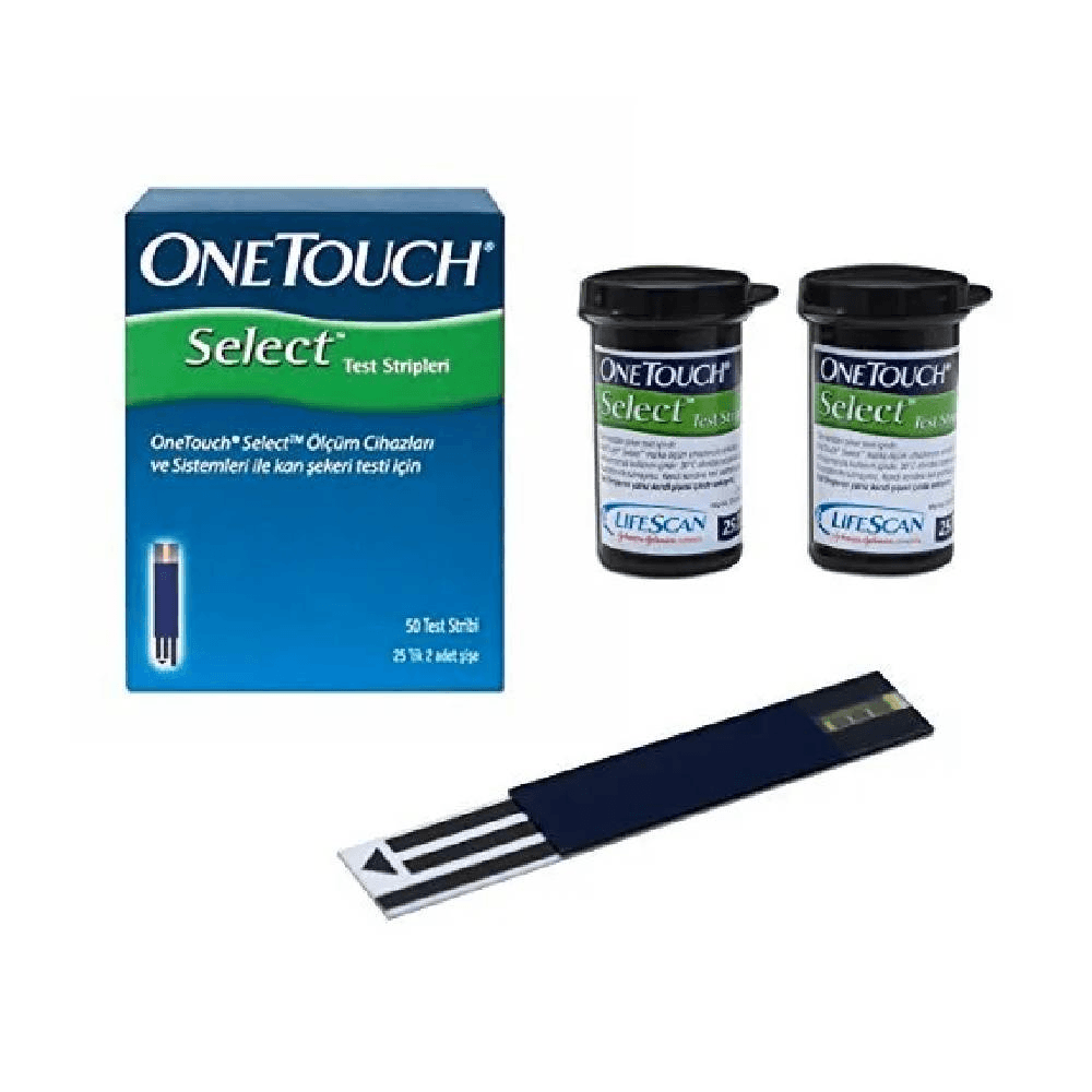 Onetouch Select Test Strips For Blood Glucose Testing 50 Strips