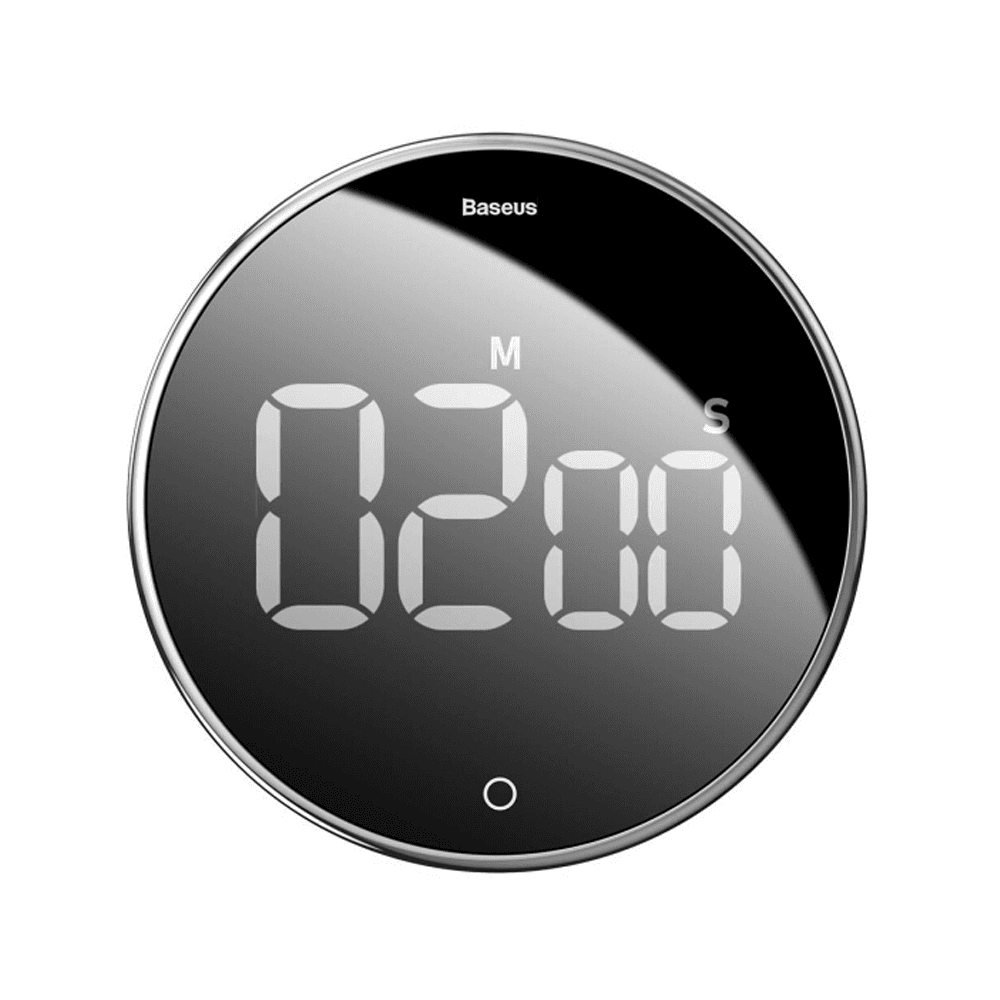 Baseus Electric Timer / With LCD Display Screen / Battery-operated / Grey