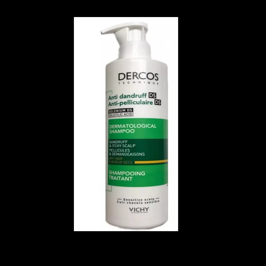 Vichy Dercos Anti-Dandruff DS Dermatological Shampoo For Dry Hair 390ml