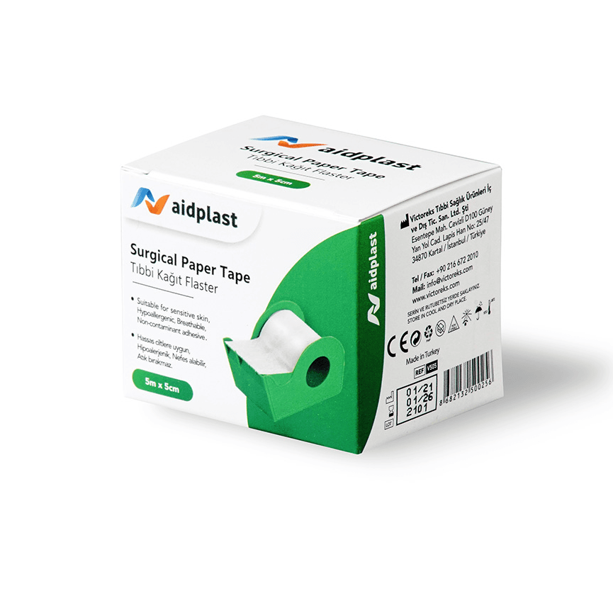Aidplast Surgical Paper Tape  Ref-V502  5m*2.5cm