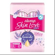 Always Skin Love (Luna) Maxi Thick 24 Pads Large 8 X 24 S