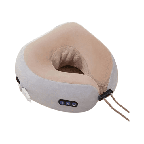 Portable Rechargeable U-Shaped Massage Pillow Car Cervical Massage Pillow, Neck Pillow Home, Travel, Office.
