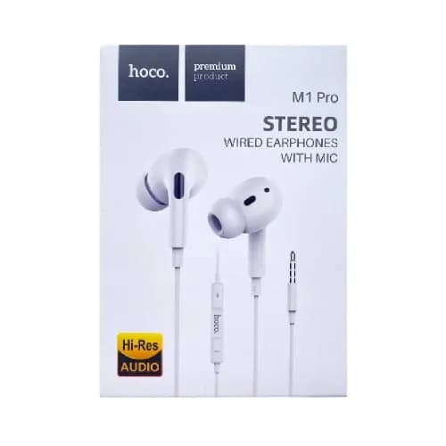 Hoco M1 Stereo Wired Earphones With Mic - (6106)        