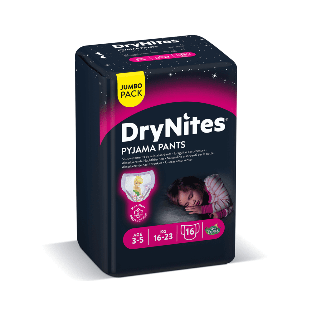 Huggies Drynites Pyjama Pants 3y-5y Girls
