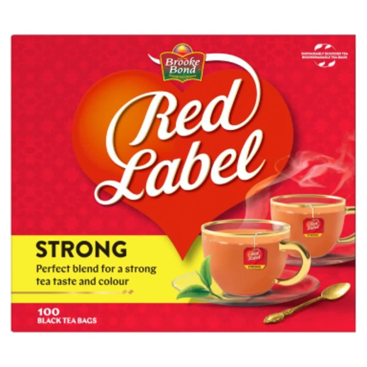 Brooke Bond Red Label Black Tea, 100 Teabags