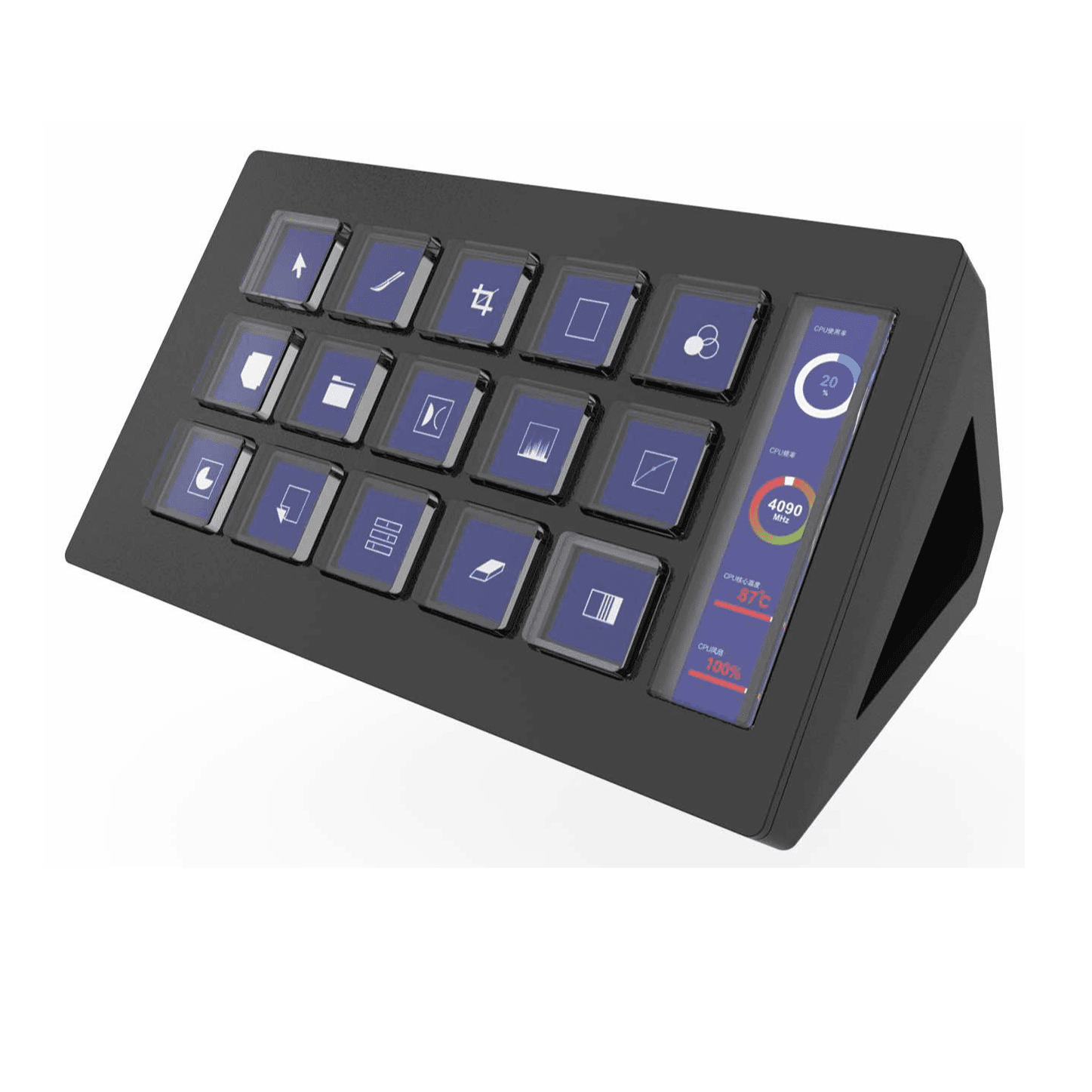 Powerology Interactive Controller / With 15 Interactive Buttons / Supports Windows & Mac