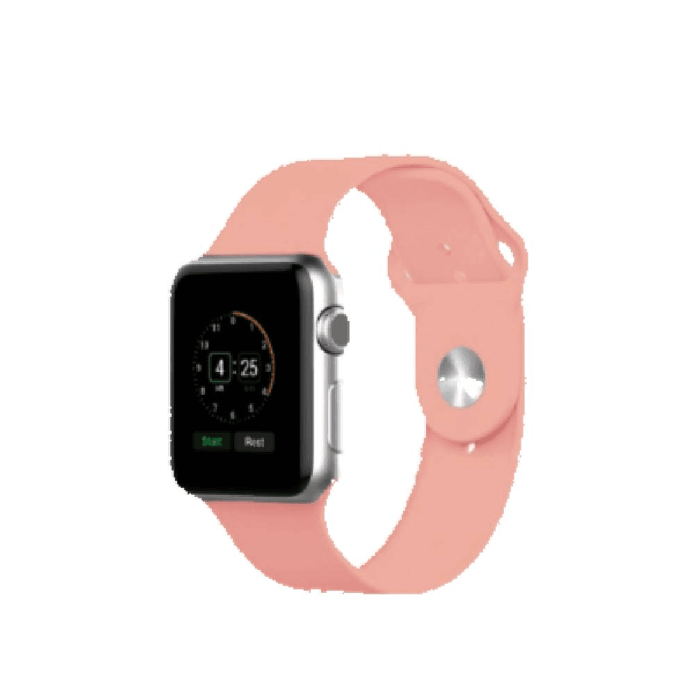 Silicone Apple Watch Band - Beach Pink