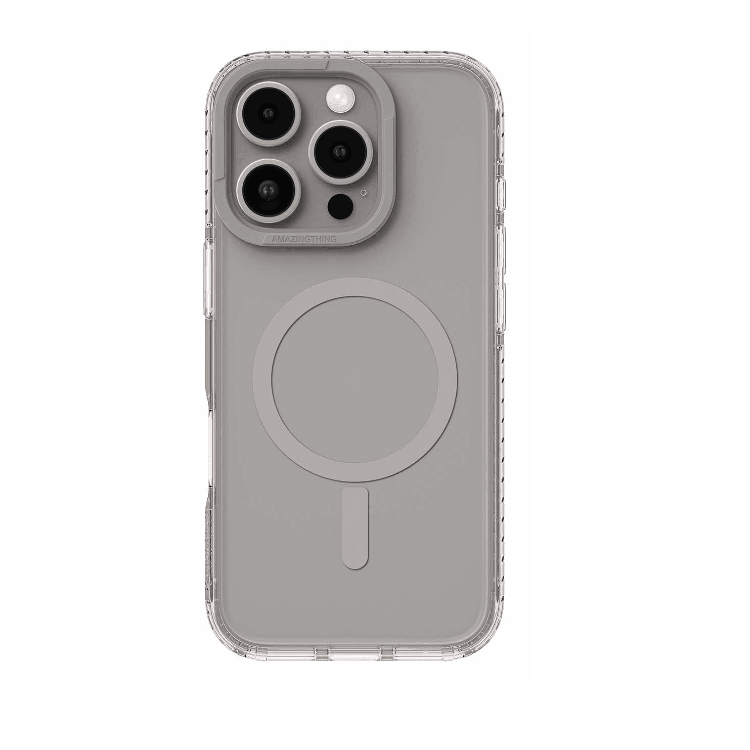 كفر AmazingThing Titan Pro لايفون 16 برو ماكس / يدعم MagSafe / ضد الطيحات / رمادي