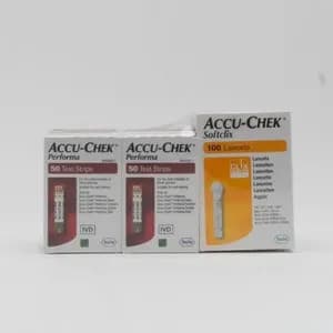 Accuchek Performa Strips 100 S + Lancet Offer