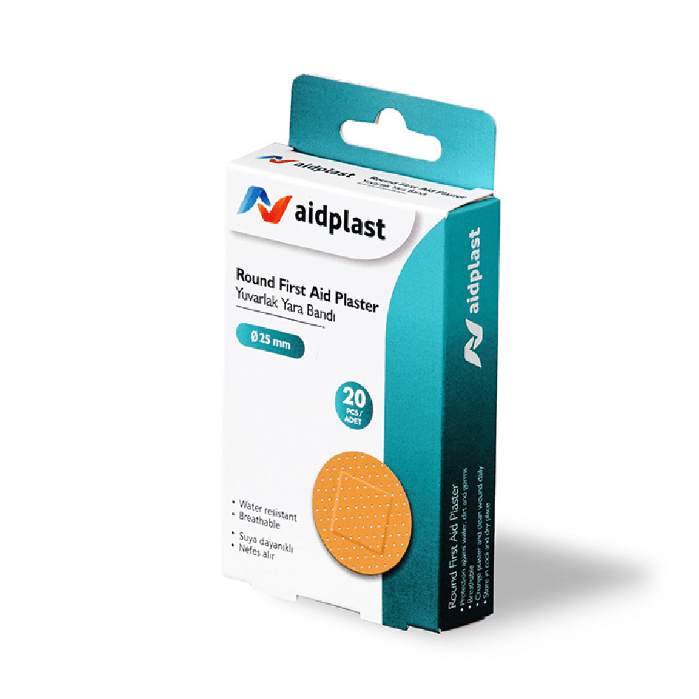 Aidplast Round Plaster Ref-V860 25mm 20 Pieces