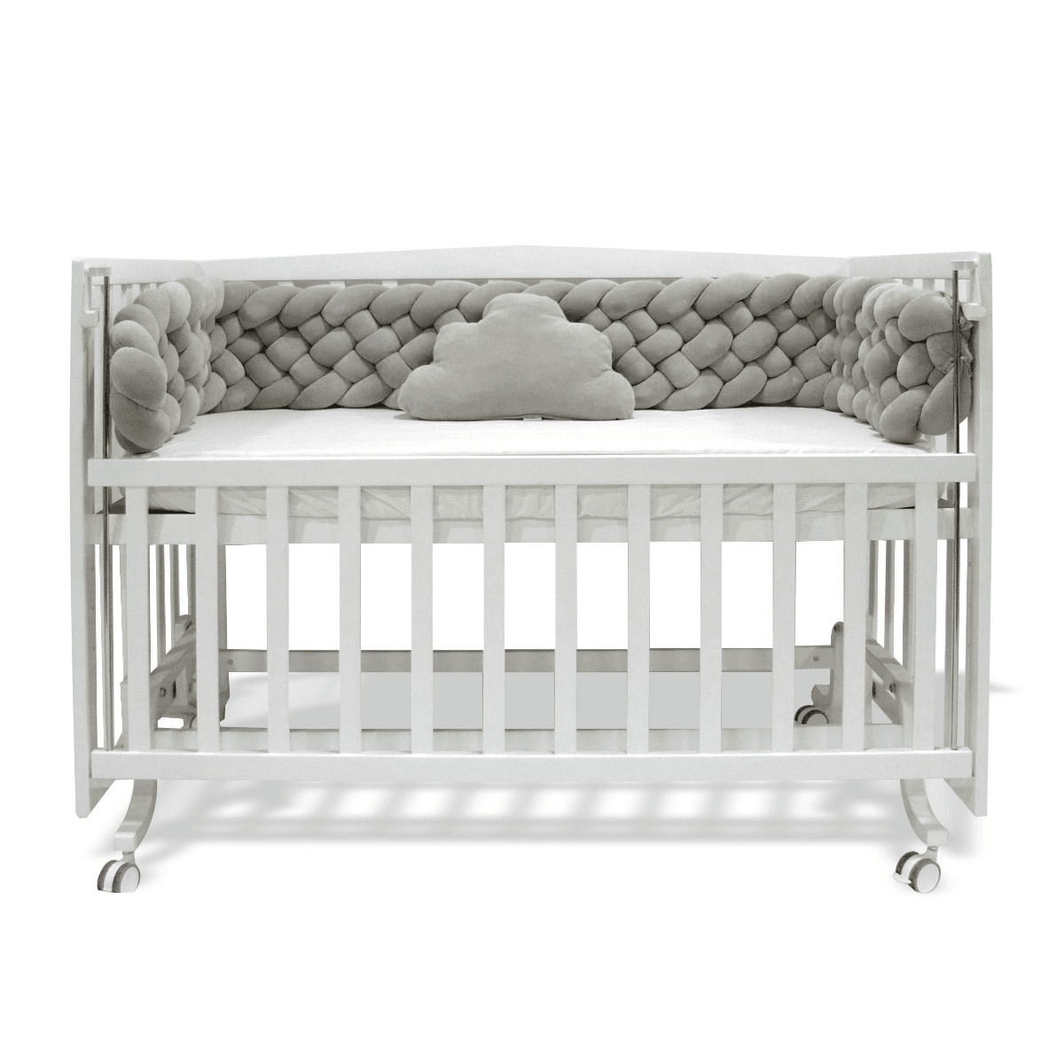 Elmalella Fluffy Braided Bedding Set Stone