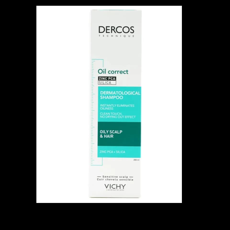 Vichy Dercos Oil Correct Silica Shampoo Oily Scalp & Hair 200ml