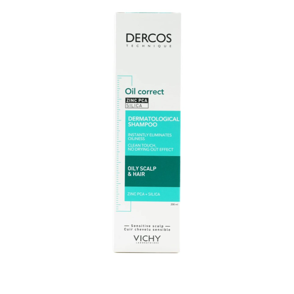 Vichy Dercos Oil Correct Silica Shampoo Oily Scalp & Hair 200ml