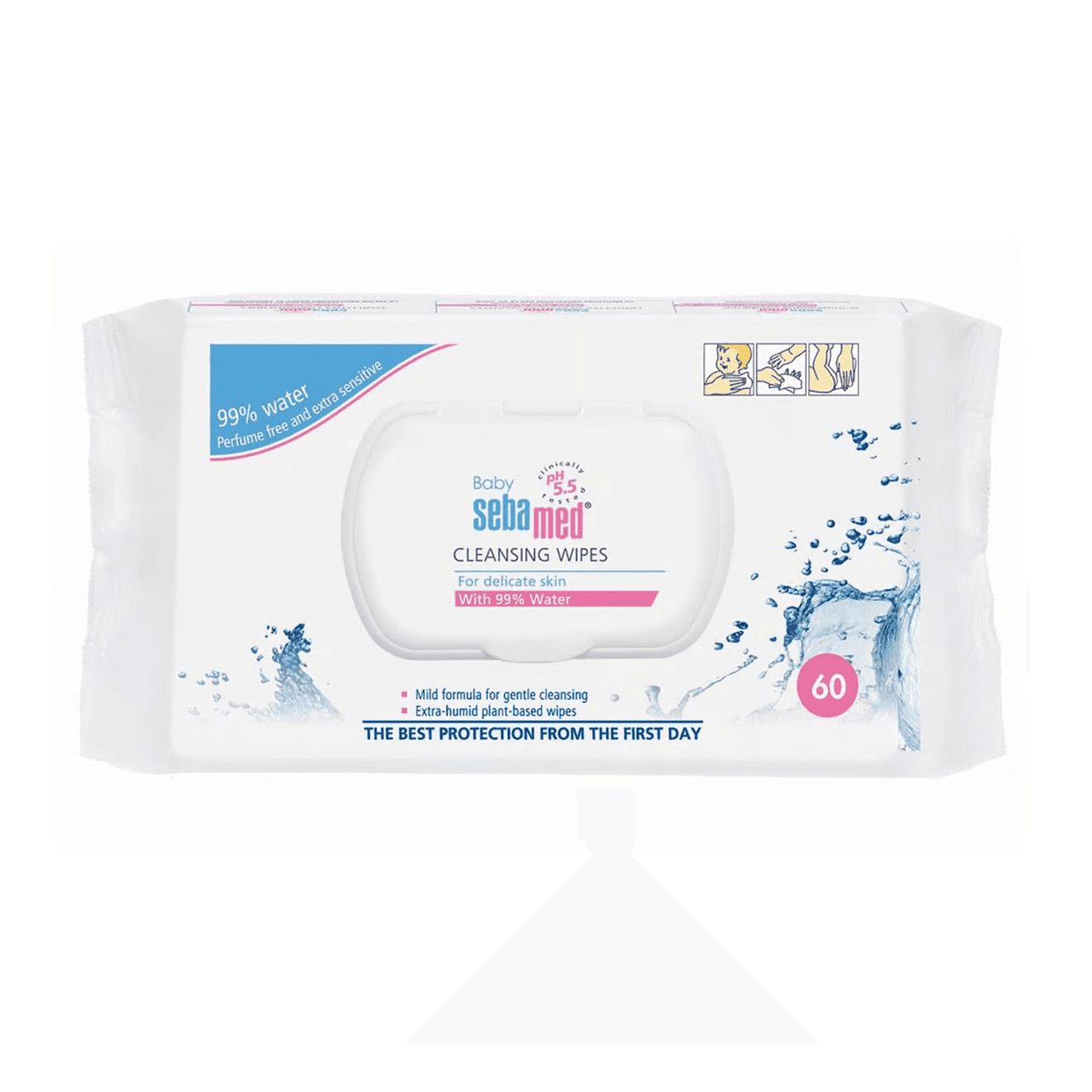 Sebamed Cleansing Water Wipes 99 % Water 60 Pc