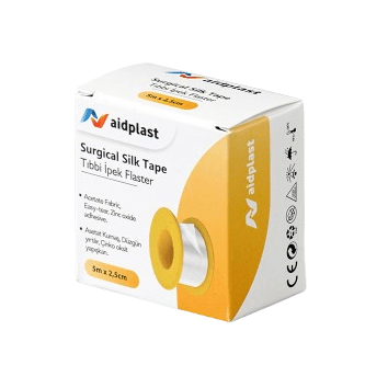 AIDPLAST SURGICAL SILK TAPE 5M*2.5CM