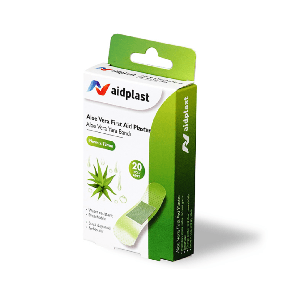 Aidplast Aloe Vera Plaster 19*72mm water resistant plaster 20pcs