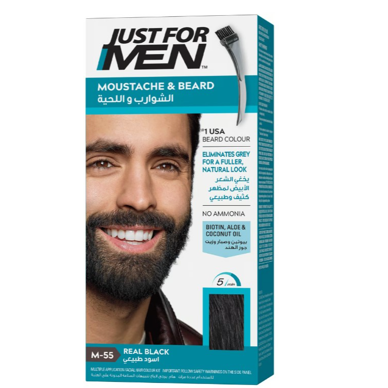 Just For Men Moustache & Beard Real Black Beard Colour M-55 14g