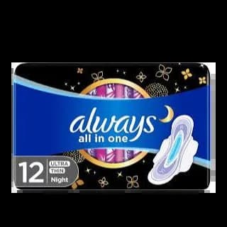 Always All In One Ultra Diamond Night 12 Pads