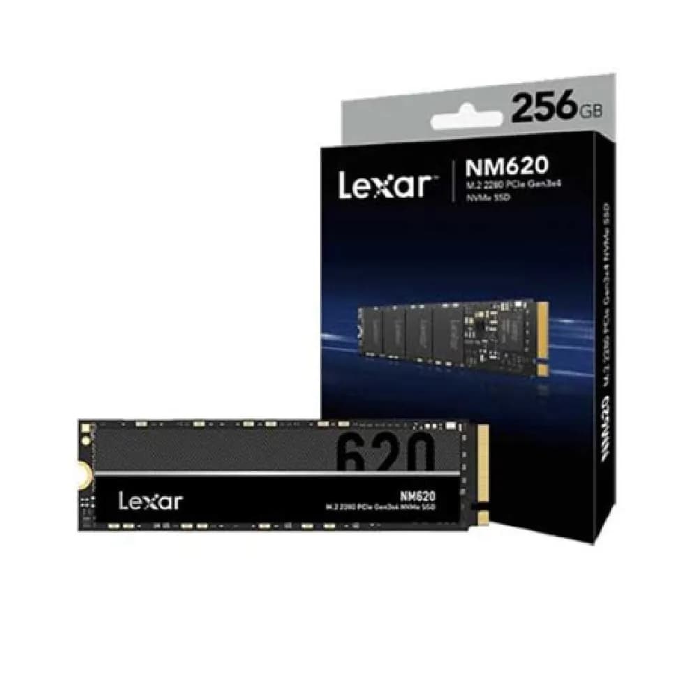 Lexar NM620 SSD 256GB PCIe Gen3 NVMe M.2 2280 Internal Solid State Drive, Up to 3500MB/s, for Gamers and PC Enthusiasts