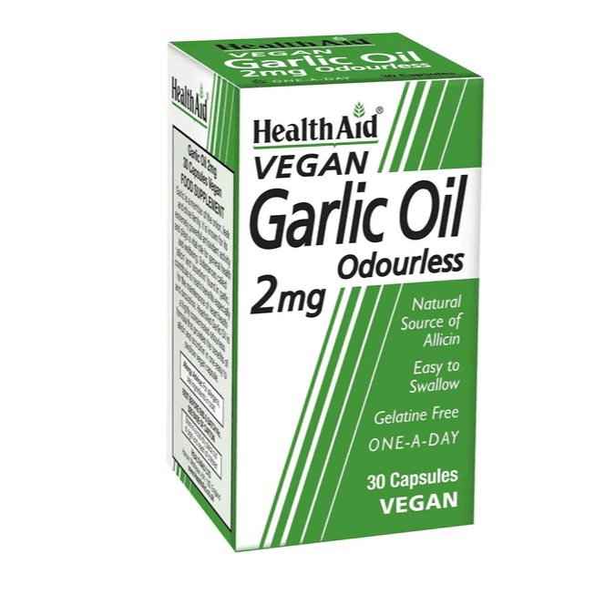 Health Aid Vegan Garlic Oil 2Mg Capsules 30S