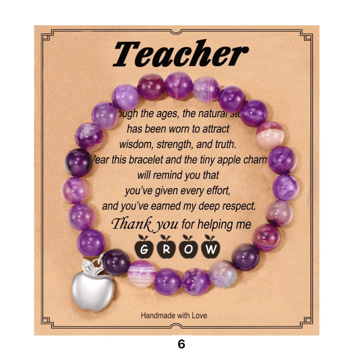 Teacher's Day Gift - Bracelet  - design 10