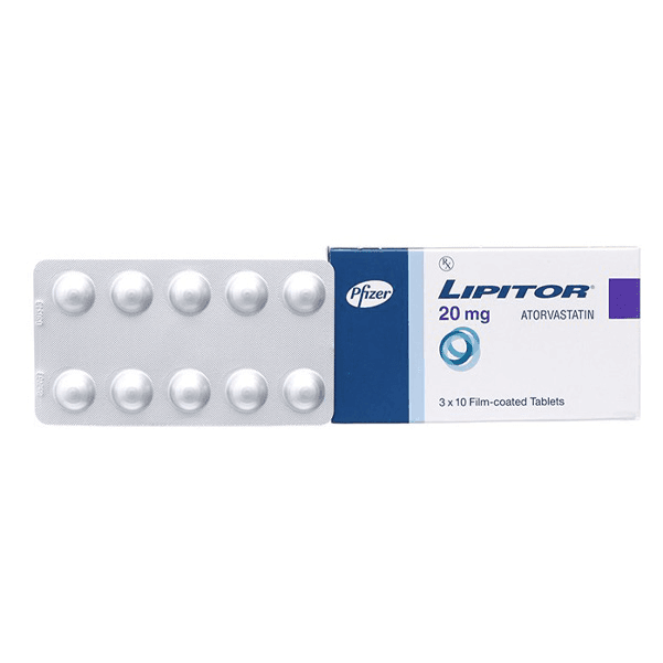 Lipitor 20Mg 30 Tablets