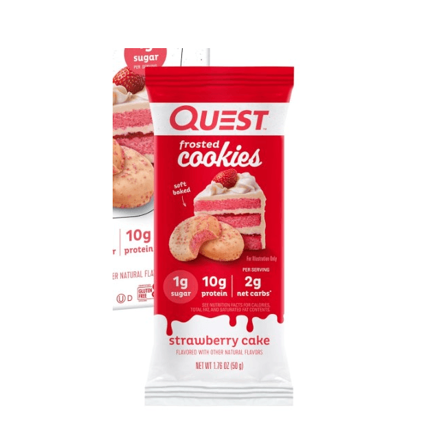 Quest Frosted Cookies Soft Baked Strawberry Cake 50Gm
