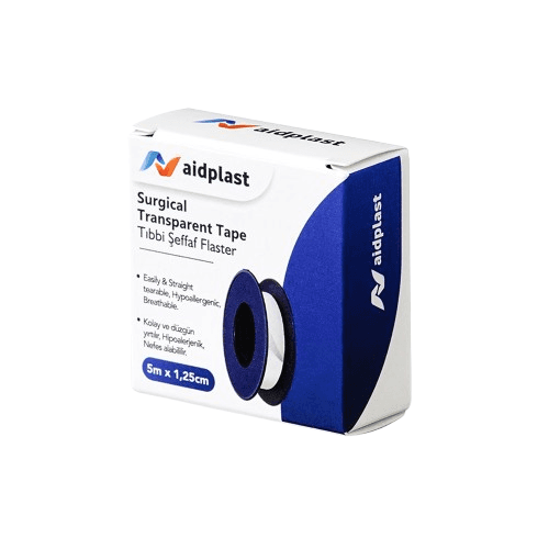 Aidplast Surgical Transparent Tape Ref-V301 5m*1.25cm