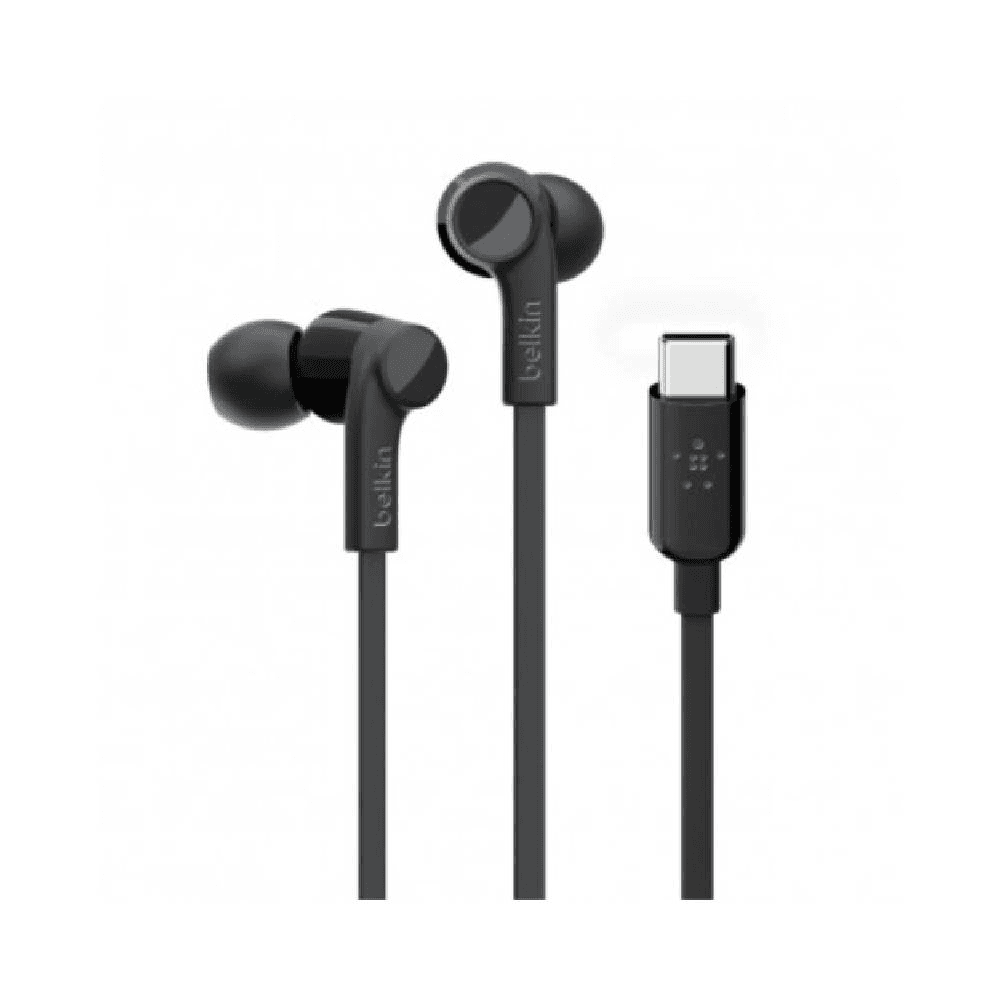 Belkin Rockstar Headphones with USB-C Connector - Black